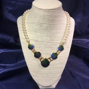 Pearl and shell necklace